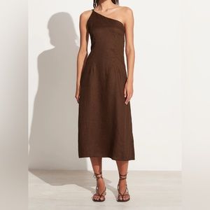 Faithfull the Brand Soko One Shoulder Dress Small